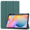 Compatibile con Samsung Galaxy Tab S6 Lite 2024 SM-P620/P625/P627, custodia pieghevole a tre pieghe, custodia protettiva rigida leggera compatibile con Samsung Galaxy Tab S6 Lite SM-P610 (verde scuro)