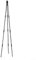 Treillis de jardin pour plantes grimpantes, noir 160 cm, support triangulaire pour plantes de jardin, légumes, fruits