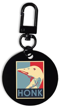 Honk Goose Duck Meme Schlüsselanhänger, ID-Tag, Karabiner-Schlüsselanhänger