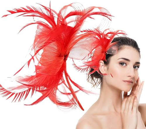 Fascinator Damen Netz-Raffung Haaraccessoires Kopfschmuck Damen Mädchen