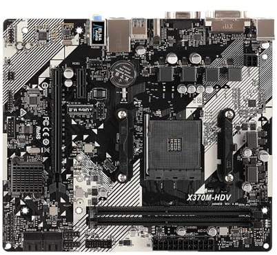 scheda madre Scheda madre Fit For ASROCK AM4 X370M-HDV R4.0 for CPU Ryzen 5/7/3 5600X 5800X 5500 3300X DDR4 X370 Mainboard Micro ATX Ultra M.2