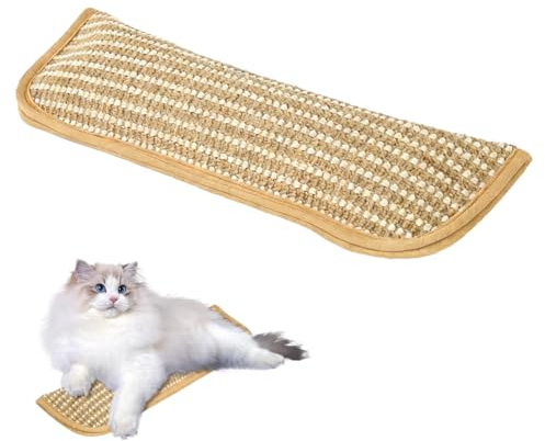 Zykra Katzenminze Spielzeug Kissen, 32,5 x 8cm, Natürliches Sisal | Für Hauskatzen und Kätzchen, Interaktives Spielen, Kauen für zahnende Kätzchen