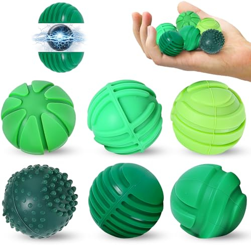 6 PCS Magnetic Balls Fidget Toy for Adults Kids, Stress Relief Sensory Toys for Autism ADHD, Magnet Fidget Balls, Silicone Textures Gadgets Office Desk Toy, Stocking Stuffers for Teen Gift