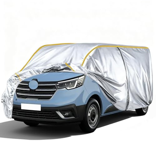 Autoabdeckung Vollgarage Van für FIAT Ducato L1H1/L1H2 2016-2021, Auto Abdeckplane für Winddicht, Regen, Sonne, Staub, Schnee | Für Outdoor-Langzeitlagerung
