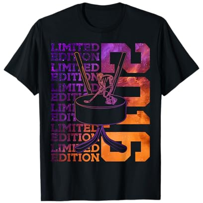 Limited Edition 2016 Eishockey 10. Geburtstag T-Shirt