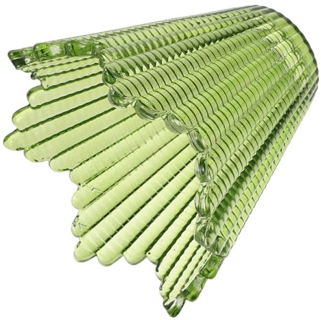 WATIIFUFU Abat-jour en Verre Conique Vert 4,2 Cm X 15,5 Cm X 13,5 Cm, Mini Abat-jour de Remplacement pour Lampe de Table et Plafonnier, Protection D’ampoule Colorée pour Éclairage