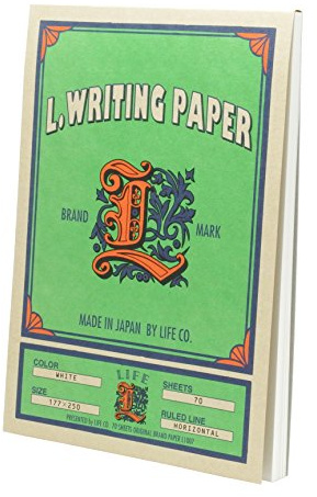Life Letter Paper Pads: 7 in. x 10 in. (Green/Tan Cover)