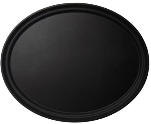 Cambro 842419 Rutschfester Camtread-Behälter, Oval, 735mm x 600mm, Schwarz, 6 Stück