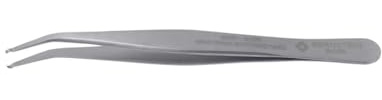 Bernstein SMD Pinzette 115 mm Form 59 Edelstahl Spitze Ø 0,8x1,5 mm 35° | Rostfrei, Antimagnetisch, Säurebeständig & Reflektionsfrei | Für Elektronik & Feinmechanik