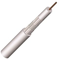 Triax KOKA 110 A + 100 m weiß Kabel Koaxial – Kabel Koaxial (100 m, weiß, 75 Ohm, PVC Chloride (PVC))