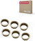 JUVA Drückerführung 18 mm Drückerlager-Ring braun für Türgriffe & Drückerpaare - SM10003 | Kunststoff-Lager für Türdrücker | MADE IN GERMANY | 6 Stück - Führungsringe mit Ansatz für Türklinken