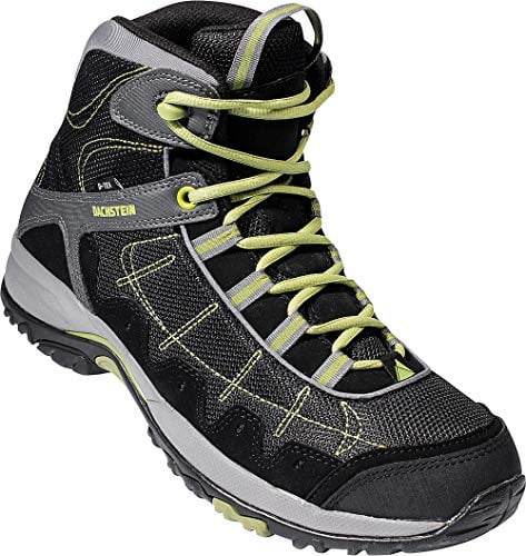 Dachstein Trekkingschuhe hoch in Schwarz mit grünen Details, Bequeme Wanderstiefel für Damen & Herren, Wasserabweisende Boots, Hightech-Wanderschuhe, gelenkschonend, Gr. 37-46