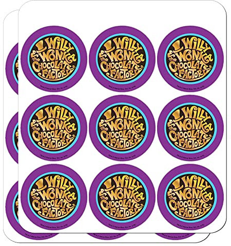 Willy Wonka und die Schokoladenfabrik Logo-Planer Kalender Scrapbooking Basteln Aufkleber