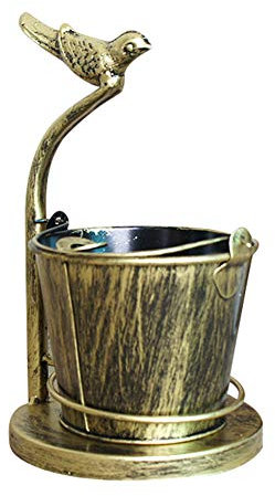 GREENLANS-1 Exquisites Kunsthandwerk, Geschenk, Souvenir, Heimdekoration, Retro-Eisenkunst, Vogel/Wasserhahn, Hühnerklaue, Art-Aschenbecher, Schreibtisch-Ornament, Heimdekoration – Vogel