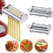 Edelstahl Nudelaufsatz für Kitchenaid Küchenmaschine, 3 Stück Pasta Roller für Kitchen Aid Nudelaufsatz Set, für Kitchenaid Zubehör inkl. Nudelblattroller Spaghettischneider Fettuccineschneider