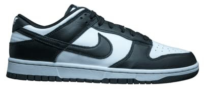 Nike Dunk Low Retro, Sneaker Uomo, White/Black-White, 44.5 EU