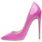 GENSHUO - Scarpe décolleté da Donna, con Tacco Alto a Spillo, Stile Sexy, Slip on, da Festa,Rosa Caldo, 39 EU(9 US)