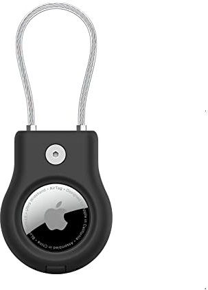 Belkin AirTag Hülle mit Drahtseil, Secure Holder Schutzhülle für AirTag, Accessoire mit Kratzschutz (Schwarz)