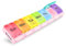 AUVON Weekly Pill Box Organiser, BPA Free Travel Pill Boxes 7 Day 1 Times a Day with Unique Spring Assisted Open Design and Large Tablet Box to Hold Vitamins, Cod Liver Oil, Supplements and Medication