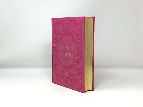 Saint Coran - Arabe français phonétique - cartonné - Grand Format (17 x 24) - Rose - dorure: Avec dorure, couverture rose