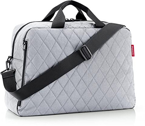 reisenthel duffelbag M Rhombus Light Grey - stylische vielseitige Reisetasche - Handgepäckgröße