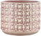 Nordring Retro Übertopf Vintage Pflanztopf für Zimmerplanzen, Sukkulenten Blumentopf Cross S (10 cm ø), rosa, Keramik