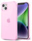 Svanove for iPhone 14 Plus Case Clear, Transparent Jelly Protective Silicone Phone Case with Design for Women Girly Cute Simple, Thin Slim Fit Soft Flexible TPU Shockproof Bumper, Clear Pink