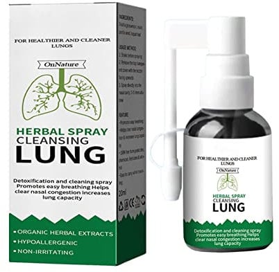 20ml Lungenreinigungsspray - Kräuterspray Reinigende Lunge -Herbal Essence Cleansing Lung Oral Spray, Reinigung Und Reparatur, Nasenspray, Beseitigung Einer Verstopften Nase