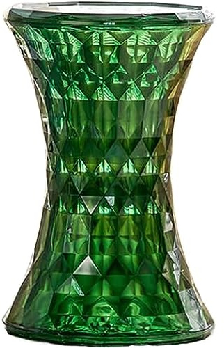 ZUMAHA Praktisch Beistelltisch, Acryl-Kunststoff, bunter Nachttisch, Sanduhrform, Akzent-Beistelltisch, Couchtisch, Ecktisch Nachtschrank
