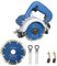 Hancaner Trocken Steintrennsäge 1200Watt Fliesensäge, incl.Ø105mm Hochfeste-Trennscheibe, 12000U/min & 0-45 Grad Fasenschnitt, von Marmor, Fliese, Keramik, Holz, PVC