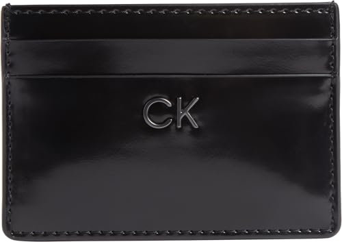 Calvin Klein Daily Slim CARDHOLDER_Shiny K60K612428, Porte-Cartes Femme, Noir (CK Black), OS
