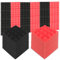 24 Stück Akustikschaumstoff,25x25x5cm Akustische Schaumstoffplatte Hochdichte Schallabsorber Wand für Tonstudio,Büro,Spielzimmer (12x Schwarz + 12x Rot)