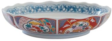 KNUFENG Plato De Cerámica De 8,2 Pulgadas, Plato Hondo con Estampado Colorido, Plato Ondulado, Vajilla para Cocina Y Comer, Apto para Microondas Y Lavavajillas(Color:E)