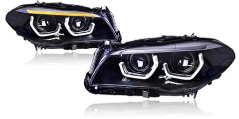 LED Headlights For BMW 5 Series F10 F18 2010 2011 2012 2013 2014 2015 2016 LED Headlamp Car Lights Full LED Projector Front Lights Turn Signal Plug Play Headlamps Assembly(10-13 Have AFS)