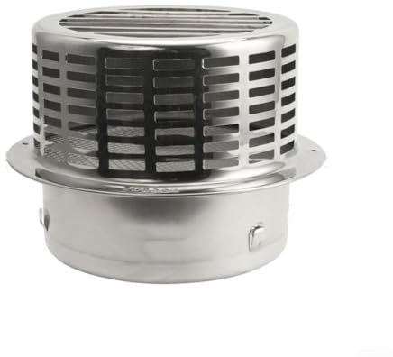 Tapa de chimenea de acero inoxidable, salida de aire de pared exterior para calentador de agua (150 mm)