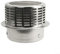 Tapa de chimenea de acero inoxidable, salida de aire de pared exterior para calentador de agua (150 mm)