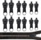 12 Stück Reißverschluss Zipper,3 Größen Reißverschluss Schieber Ersatz,Reißverschluss Zipper,Universal Reißverschluss-Fix-Kit,Abnehmbarer Ersatzzipper Set,Zieher Für Reparatur Jacken Koffer Rucksäcke