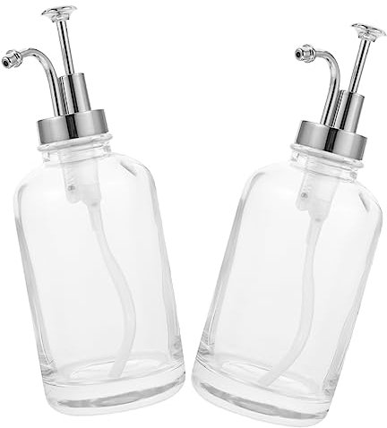 Amosfun 2 Pièces distributeur de sirop pompes pour bouteille de sirop de café bouteille de sirop simple cafetière machine à café bouteille de stockage de sirop bouteille de lotion exquise