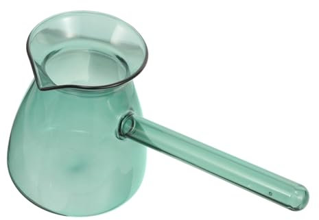 Ciieeo Cafetera De Vidrio Estilo Turco Con Asa Lateral 450 Ml Borosilicato Alto Accesorios Para Té Jarra Con Diseño De Asa