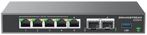 Grandstream GCC6010 IPPBX integrado (10 usuarios, 4 llamadas simultáneas) + firewall de grado empresarial + router VPN + 2 x 2.5 Gb, 5 x GigE Network Switch