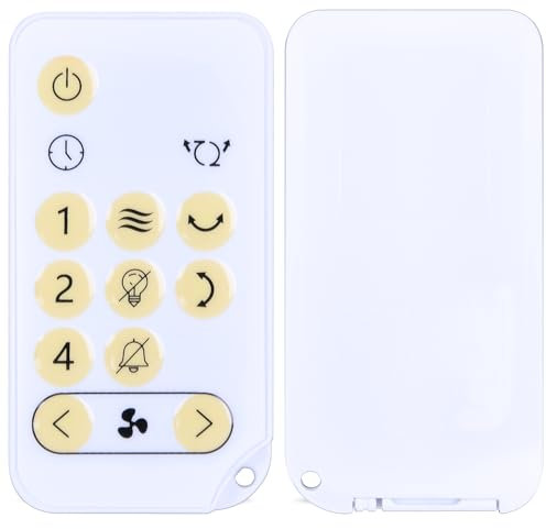 TCNOUMT Desk Fan Remote Control Suitible for Woozoo 5-Speed Oscillating Globe Fan PCF-SC15T-CT, White