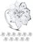 JVHLOV 12 Stück Serviettenringe Silberfarben, Silberfarbener Makramee Servietten Ringe Set mit Strasssteinen, Serviettenschnallen für Hochzeit Tischdeko, Metall Serviettenring mit Ausgehöhlten Blume