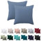 Nesture Kissenbezug 40 x 40 2er Set - kopfkissenbezug 40x40 cm Blau Kissenhülle, 100% Mikrofaser kissenbezüge mit Reißverschluss, Weich und Bügelfrei