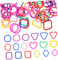 Toyvian 100pcs Geometric Chain Links for Early Education Toy for Sensory Development and Fine Motor Skills for Classroom and Home Activities