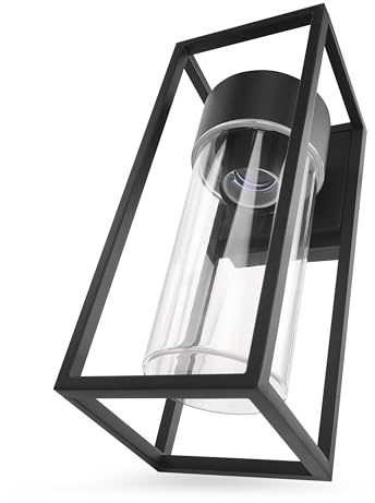 EMOS - Außen-Wandleuchte TILLIA für Haus und Garten mit E27 Fassung - wasserdichte Gartenbeleuchtung für E27-Birne max. 15 W - Leuchtkörper mit Gehäuse aus Aluminium zur Wandmontage