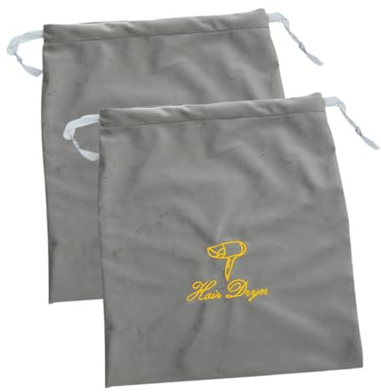CTIRCHIU 2pezzi Borse Per Asciugacapelli Con Coulisse Sacchetti Porta Phon Elegante Per Viaggi e Organizzazione Classico