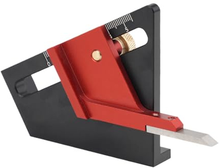Setup-Blöcke, Holzbearbeitung, Höhenmesser, Holzbearbeitung, 0–58 mm, eloxiert, metrische Führung, Präzisionslineal, Höhenversteller, für, Zentralmarkierung, Bohrmaschine, Tischsäge, Zubehör