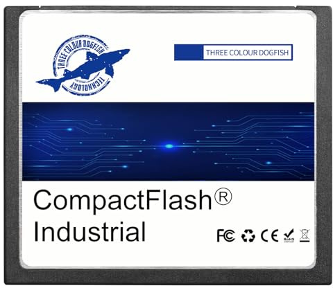 Dogfish 2GB Compact Flash Karte Hochleistungsfähige Industrie CF Typ I Speicherkarte FAT16 für Industrieausrüstung und Vintage-Digitalkameras