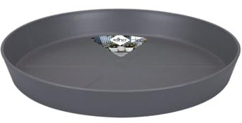 Elho Loft Urban Round Sottovaso, Antracite, 17.4x17.4x2.4 cm