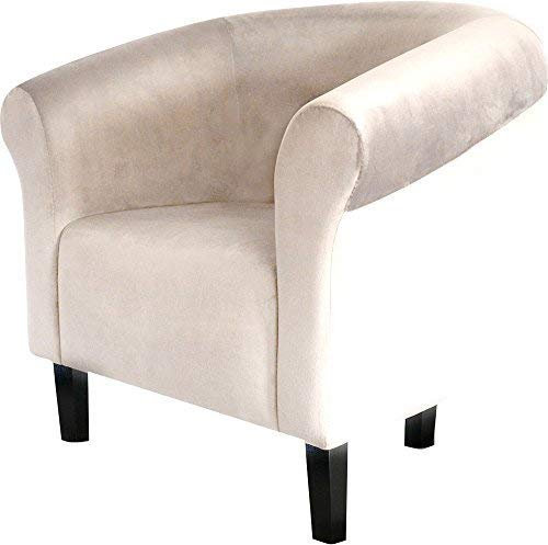 FORTISLINE Clubsessel Loungesessel Cocktailsessel Monaco 2 Plüsch Beige W364 25